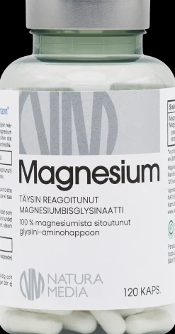 Natura Media Magnesium Bisglysinaatti 120 kaps