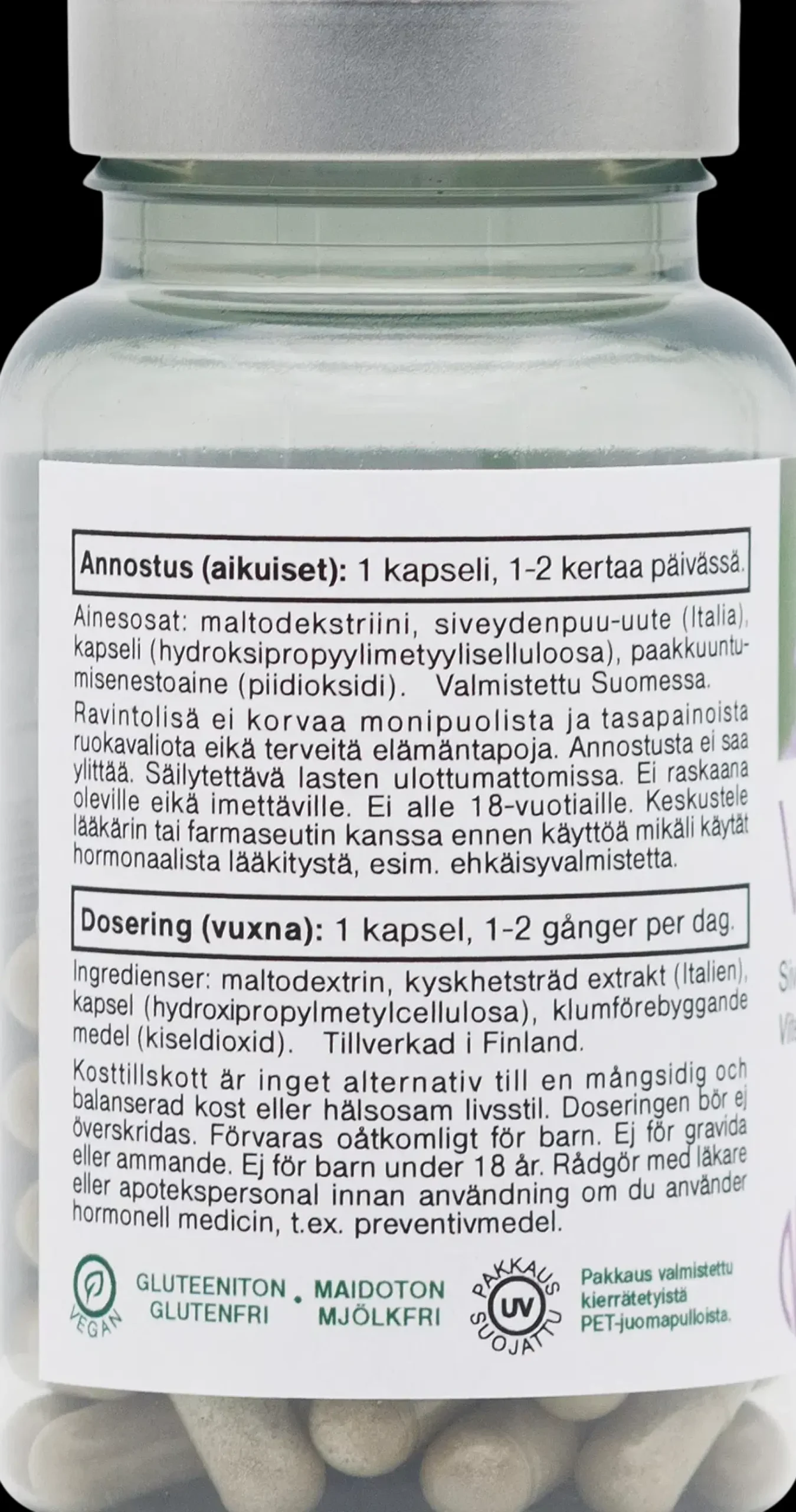 Natura Median Vitex siveydenpuuvalmiste 60 kaps.