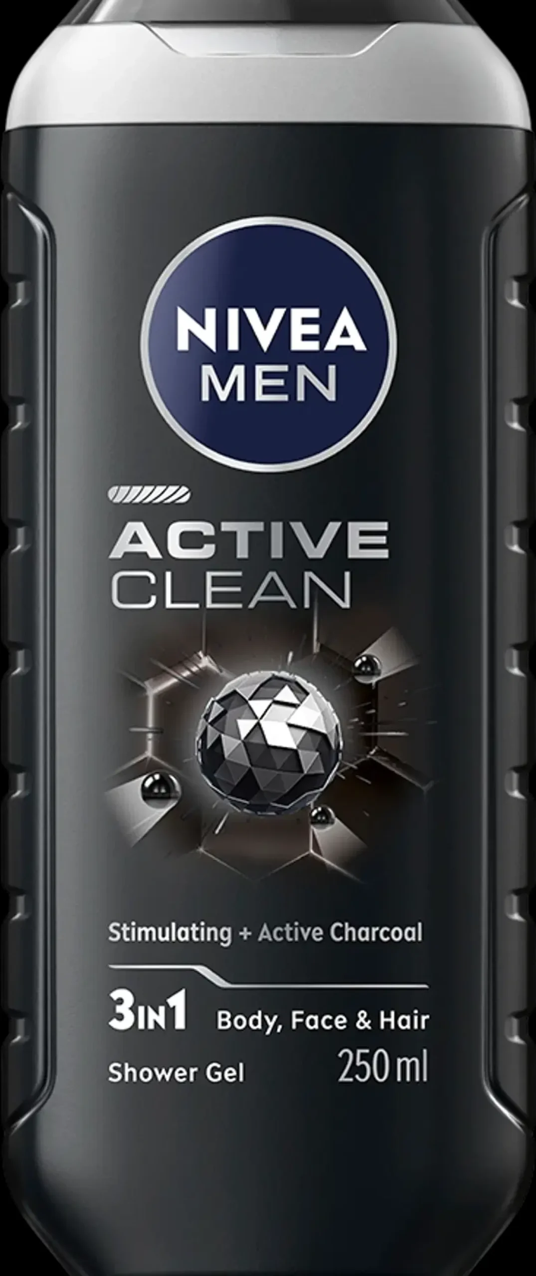 NIVEA MEN 250ml Active Clean Shower Gel -suihkugeeli