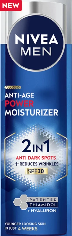 NIVEA MEN 50ml Anti-Age 2in1 Power Moisturizer -kasvovoide