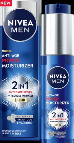 NIVEA MEN 50ml Anti-Age 2in1 Power Moisturizer -kasvovoide