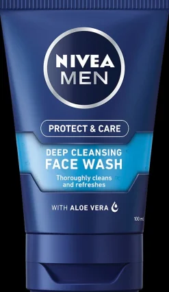 NIVEA MEN 100ml Protect & Care Deep Cleaning Face Wash -puhdistusgeeli