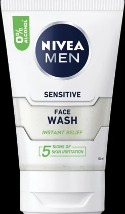 NIVEA MEN 100ml Sensitive Face Wash -puhdistusgeeli