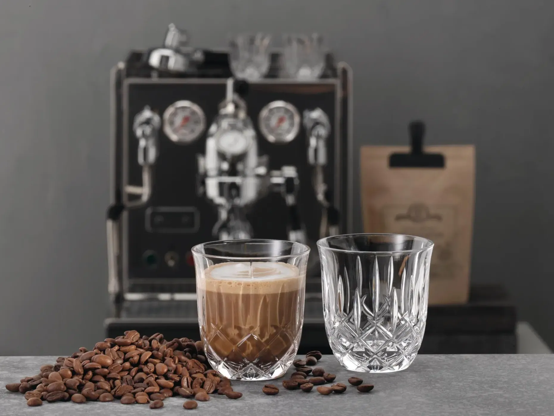 Noblesse Barista Cappuccino/Flat lasi 234 ml kirkas 2 kpl