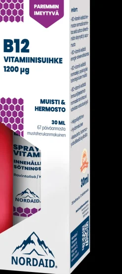 Nordaid B12-vitamiinisuihke 30 ml