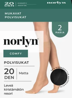 Norlyn naisten polvisukat comfy 2-pack 20 den