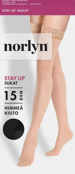 Norlyn naisten stay up -sukat 15 den