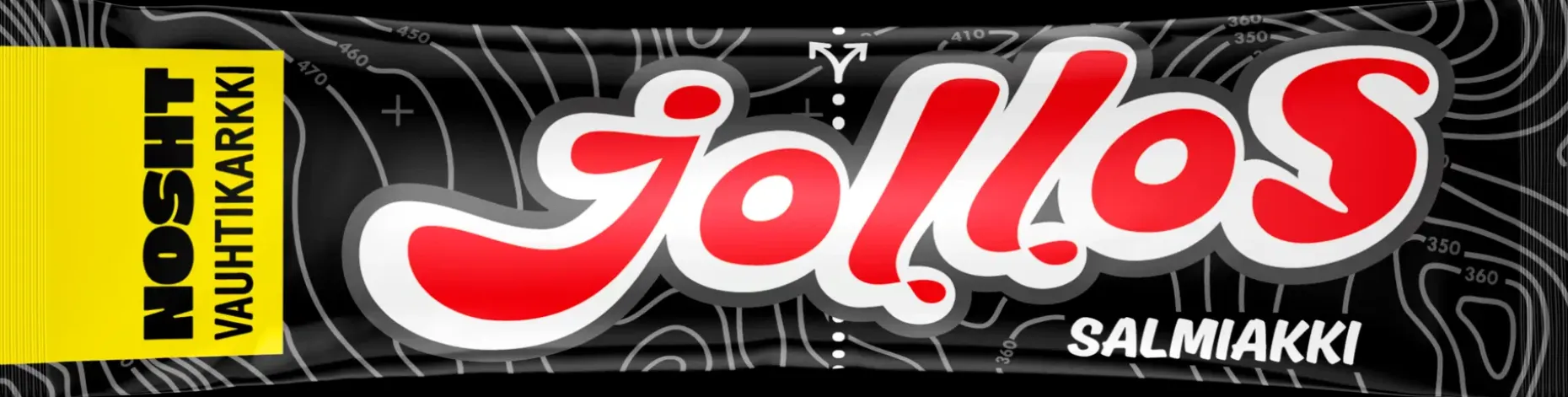 Nosht Jollos Vauhtikarkki 52g Salmiakki