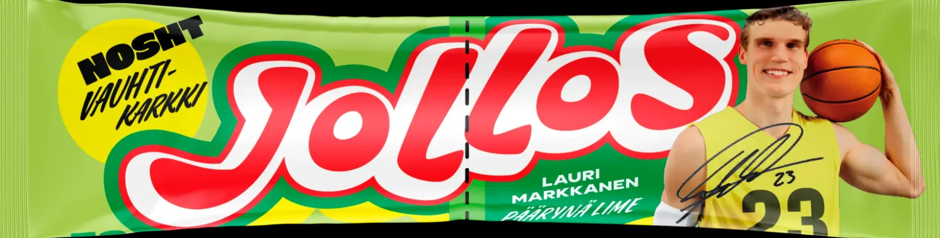 Nosht Jollos Vauhtikarkki Lauri Markkanen Päärynä Lime 52 g