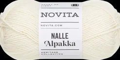 Novita lanka Nalle Alpakka 50g luonnonvalkoinen 010