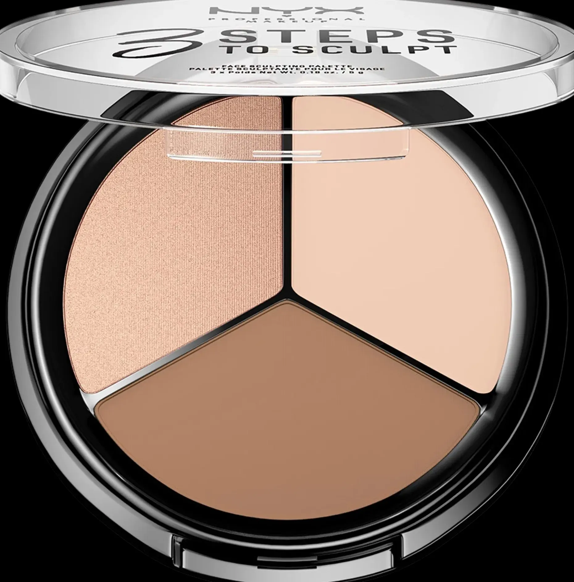 NYX Professional Makeup 3 Steps To Sculpt Palette korostuspaletti 15g