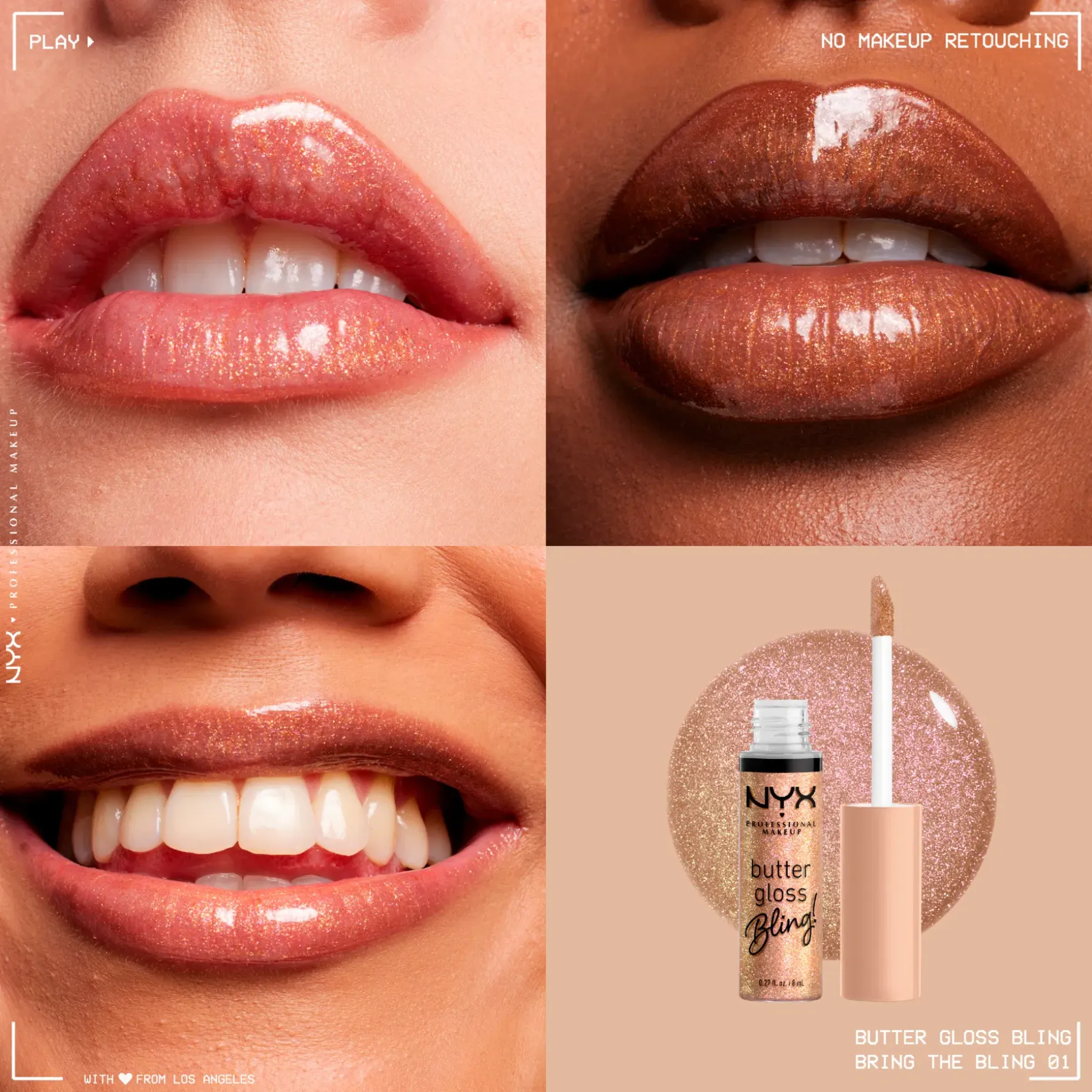 NYX Professional Makeup Butter Gloss Bling huulikiilto 8 ml