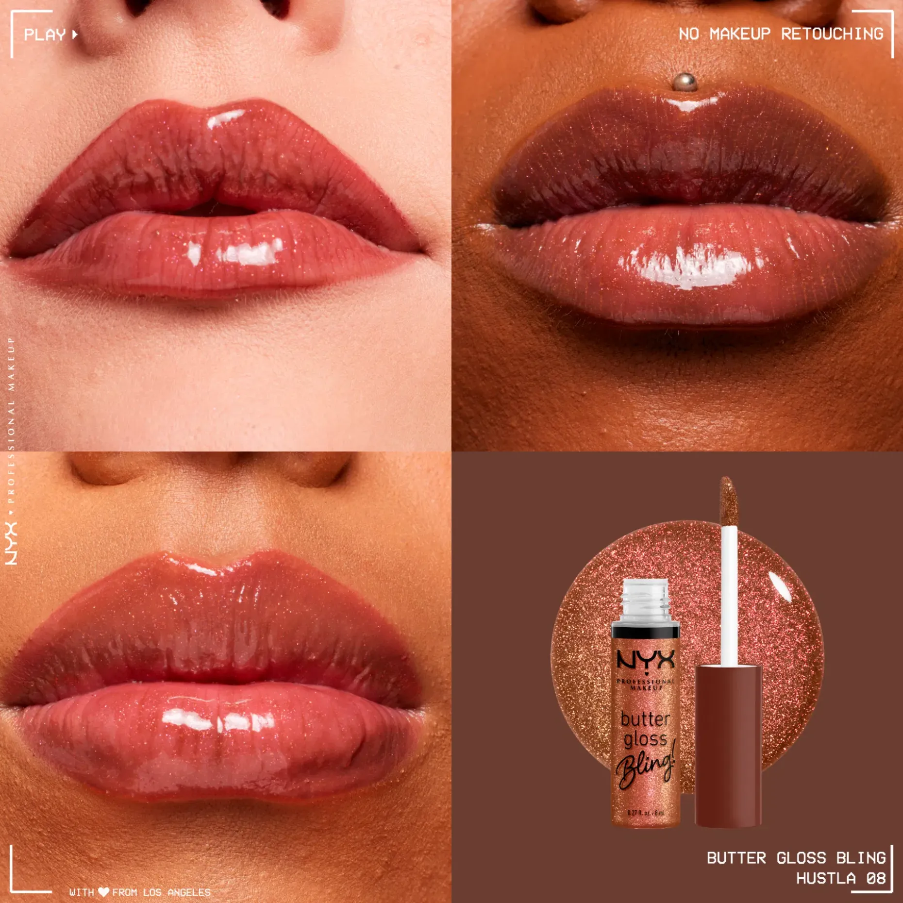 NYX Professional Makeup Butter Gloss Bling huulikiilto 8 ml