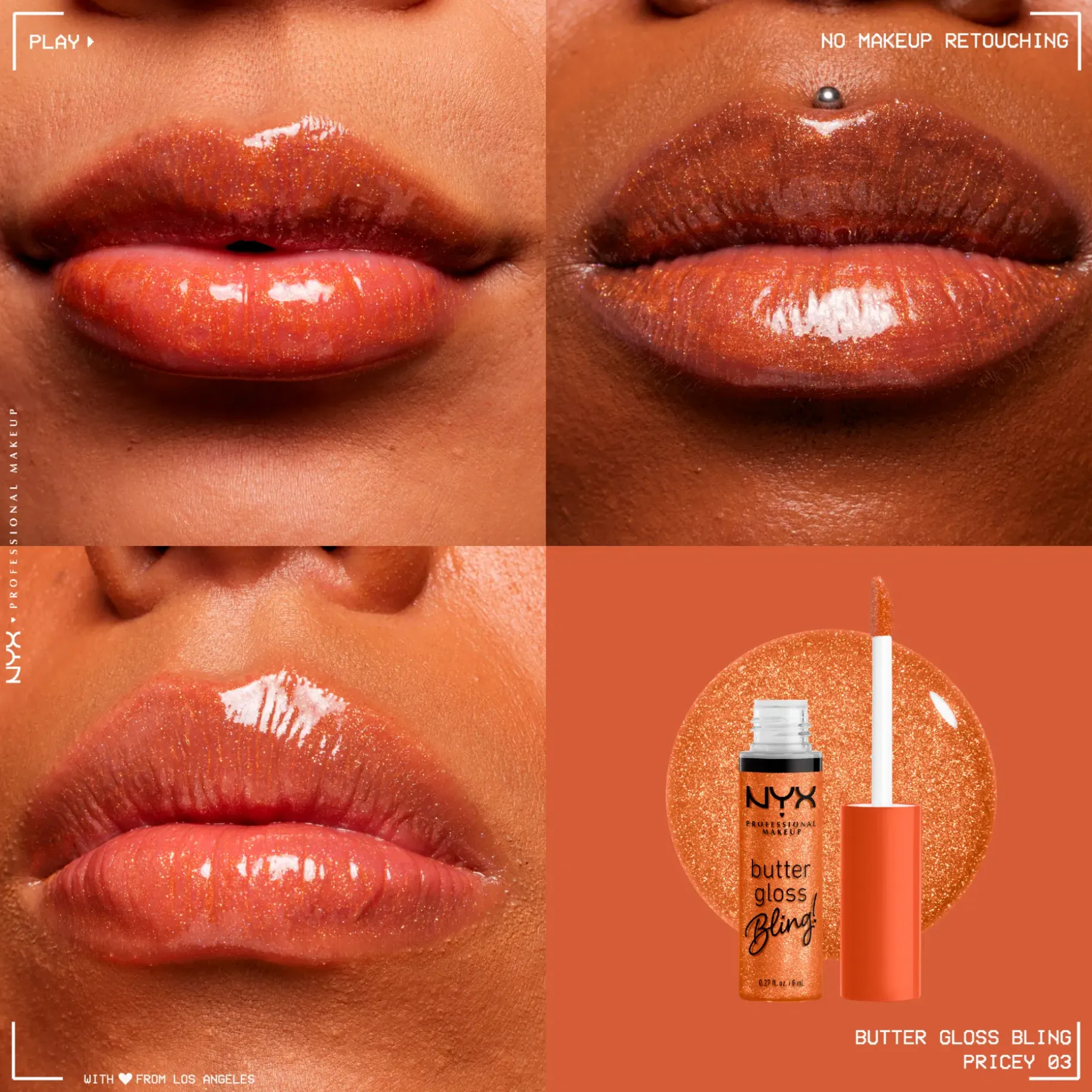NYX Professional Makeup Butter Gloss Bling huulikiilto 8 ml