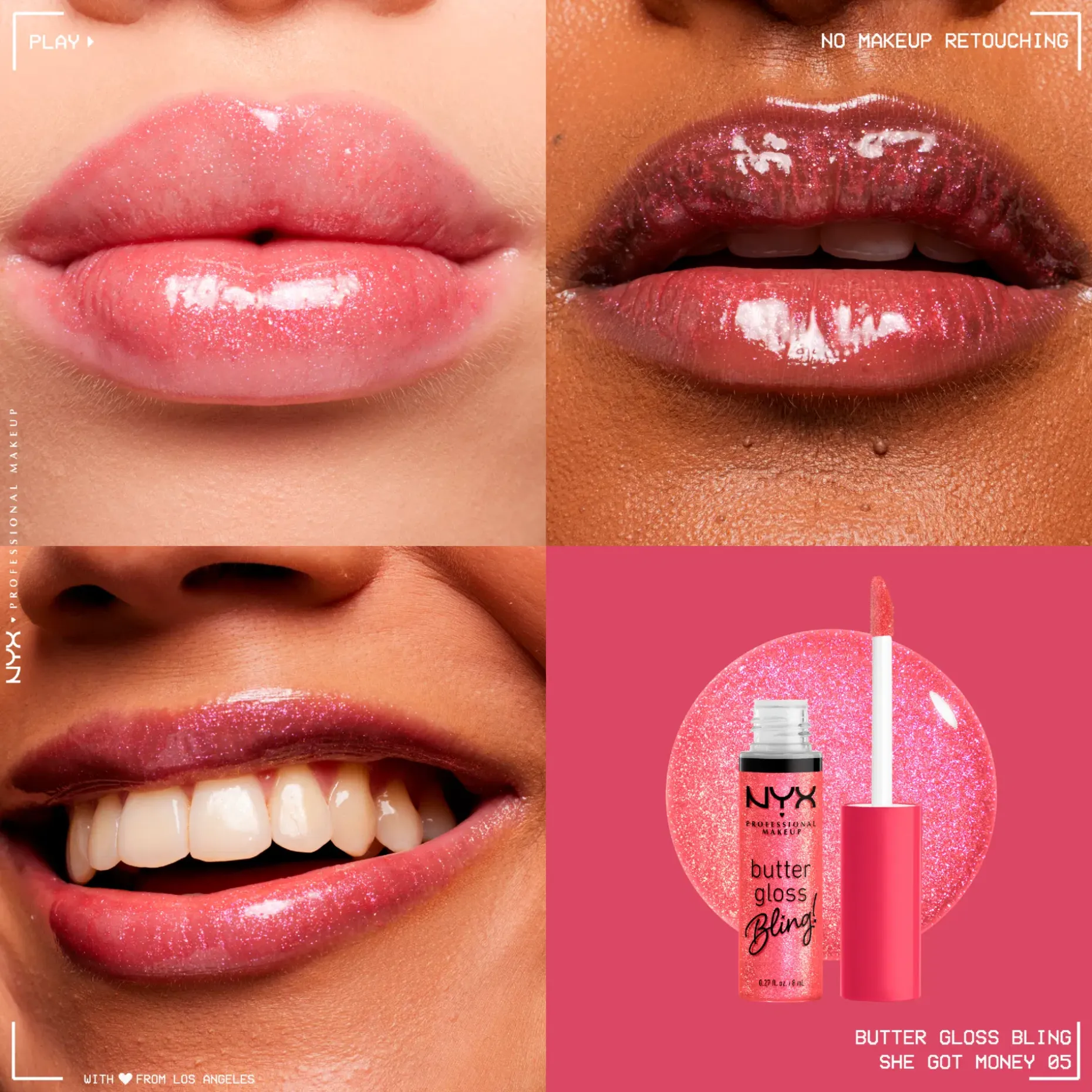 NYX Professional Makeup Butter Gloss Bling huulikiilto 8 ml