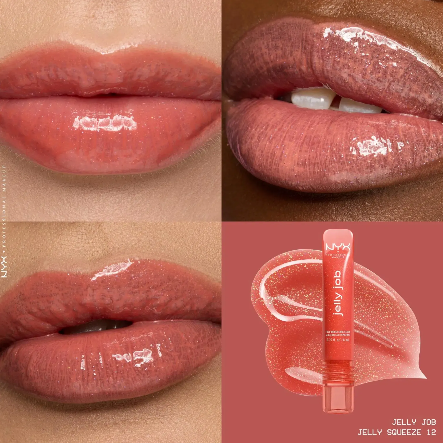 NYX Professional Makeup Jelly Job Gloss -huulikiilto 8 ml