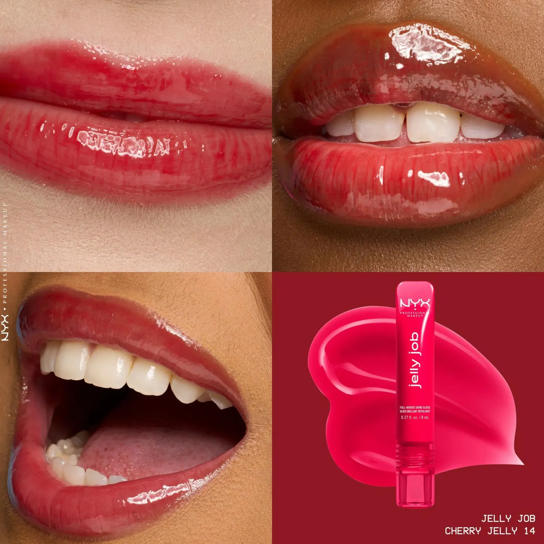 NYX Professional Makeup Jelly Job Gloss -huulikiilto 8 ml