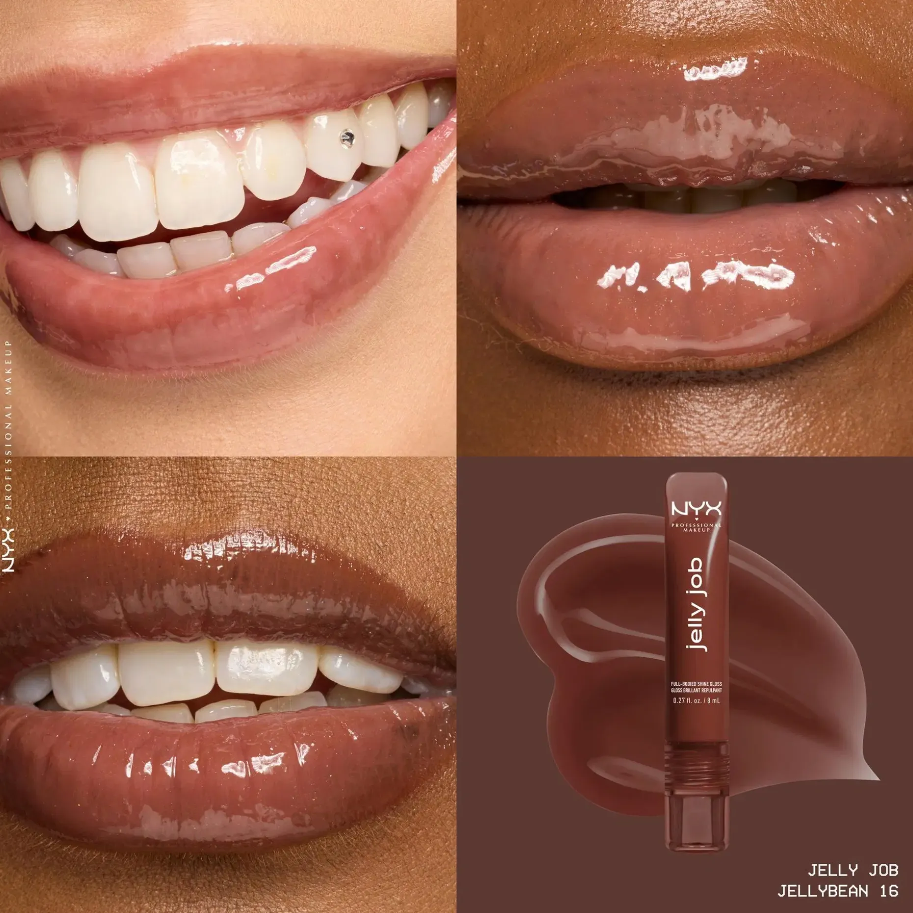 NYX Professional Makeup Jelly Job Gloss -huulikiilto 8 ml