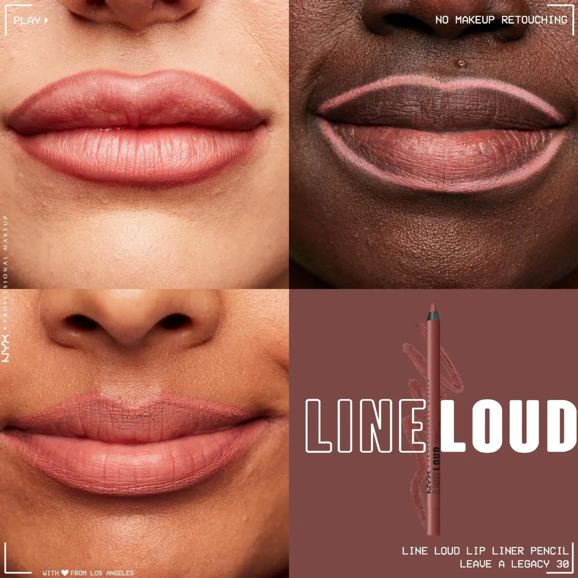 NYX Professional Makeup Line Loud Lip Pencil huultenrajauskynä 1,2 g