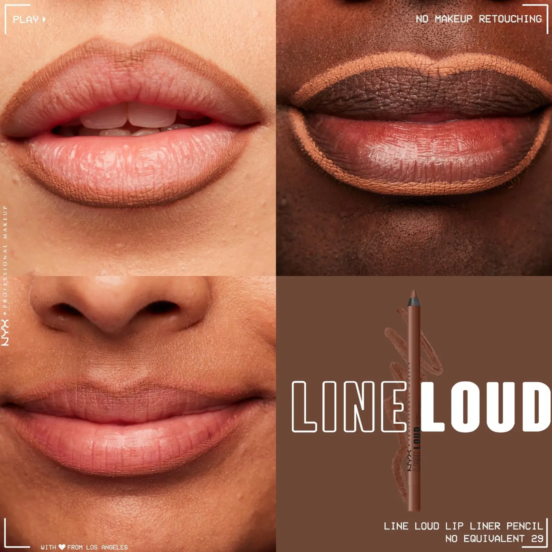 NYX Professional Makeup Line Loud Lip Pencil huultenrajauskynä 1,2 g