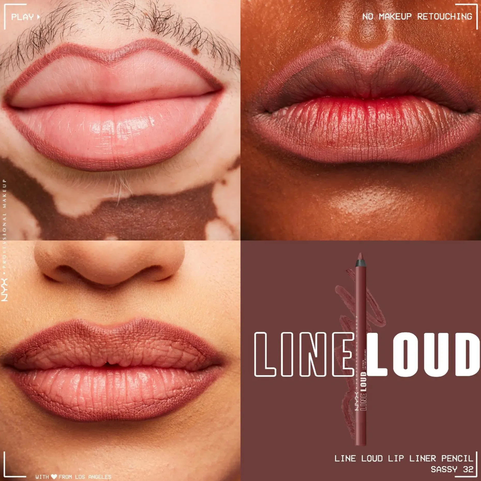 NYX Professional Makeup Line Loud Lip Pencil huultenrajauskynä 1,2 g