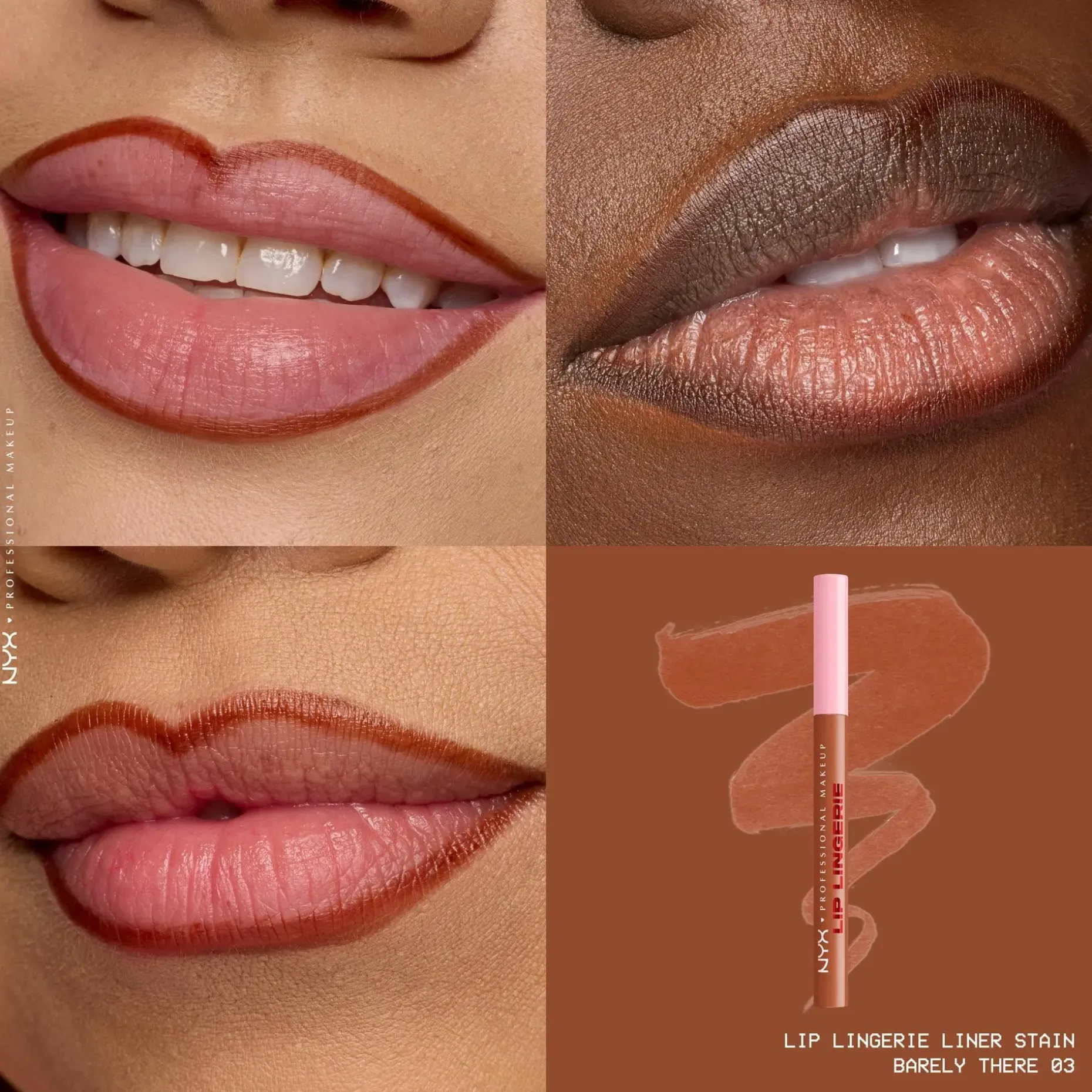 NYX Professional Makeup Lip Lingerie Liner Stain -huultenrajauskynä 1 ml