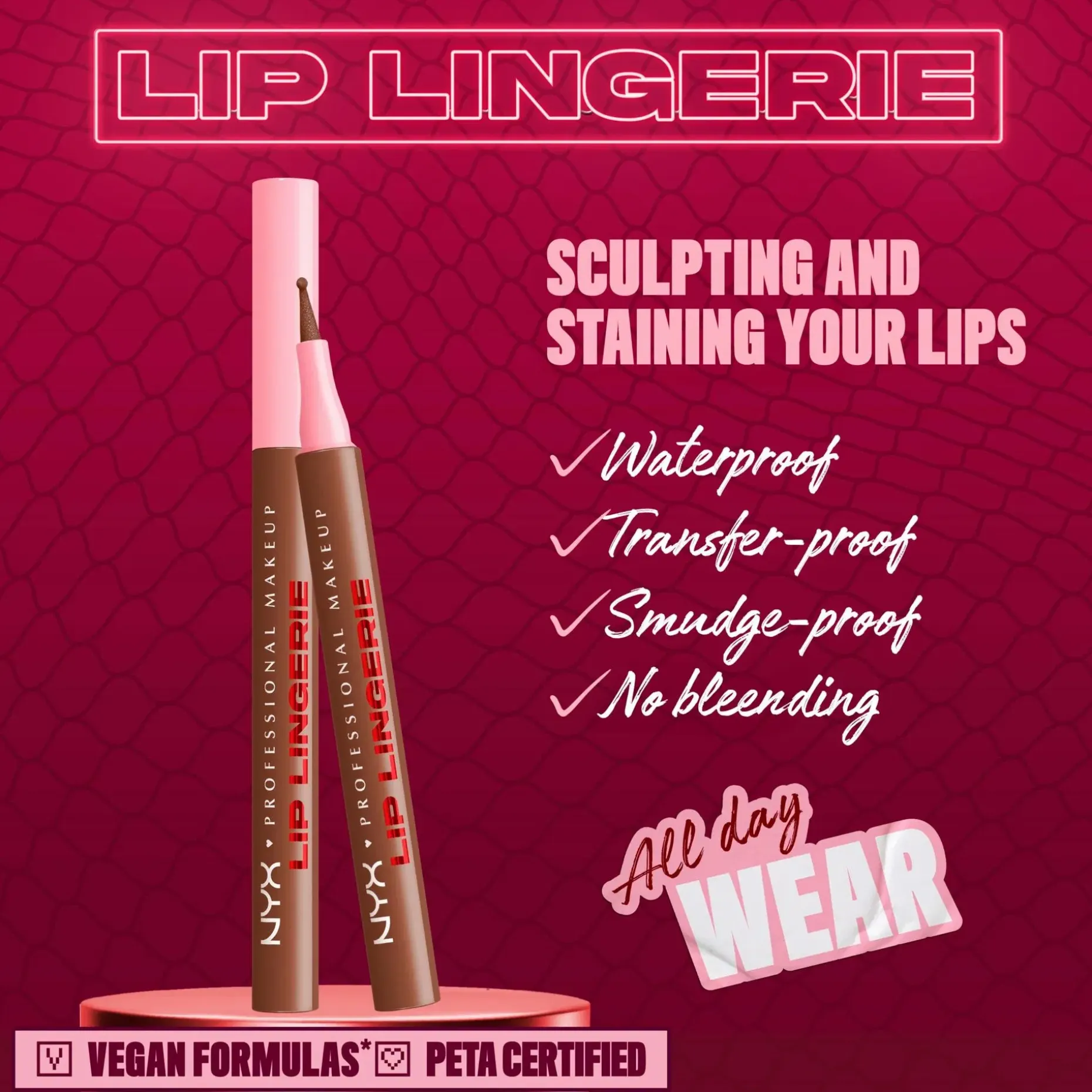 NYX Professional Makeup Lip Lingerie Liner Stain -huultenrajauskynä 1 ml