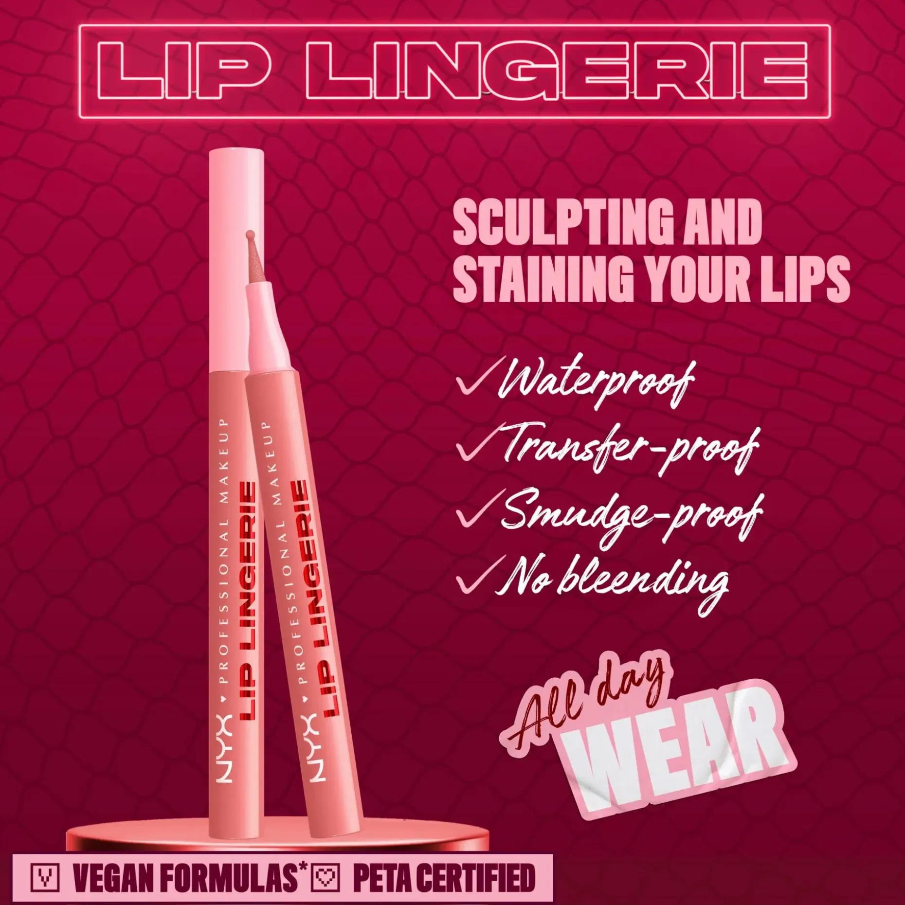 NYX Professional Makeup Lip Lingerie Liner Stain -huultenrajauskynä 1 ml