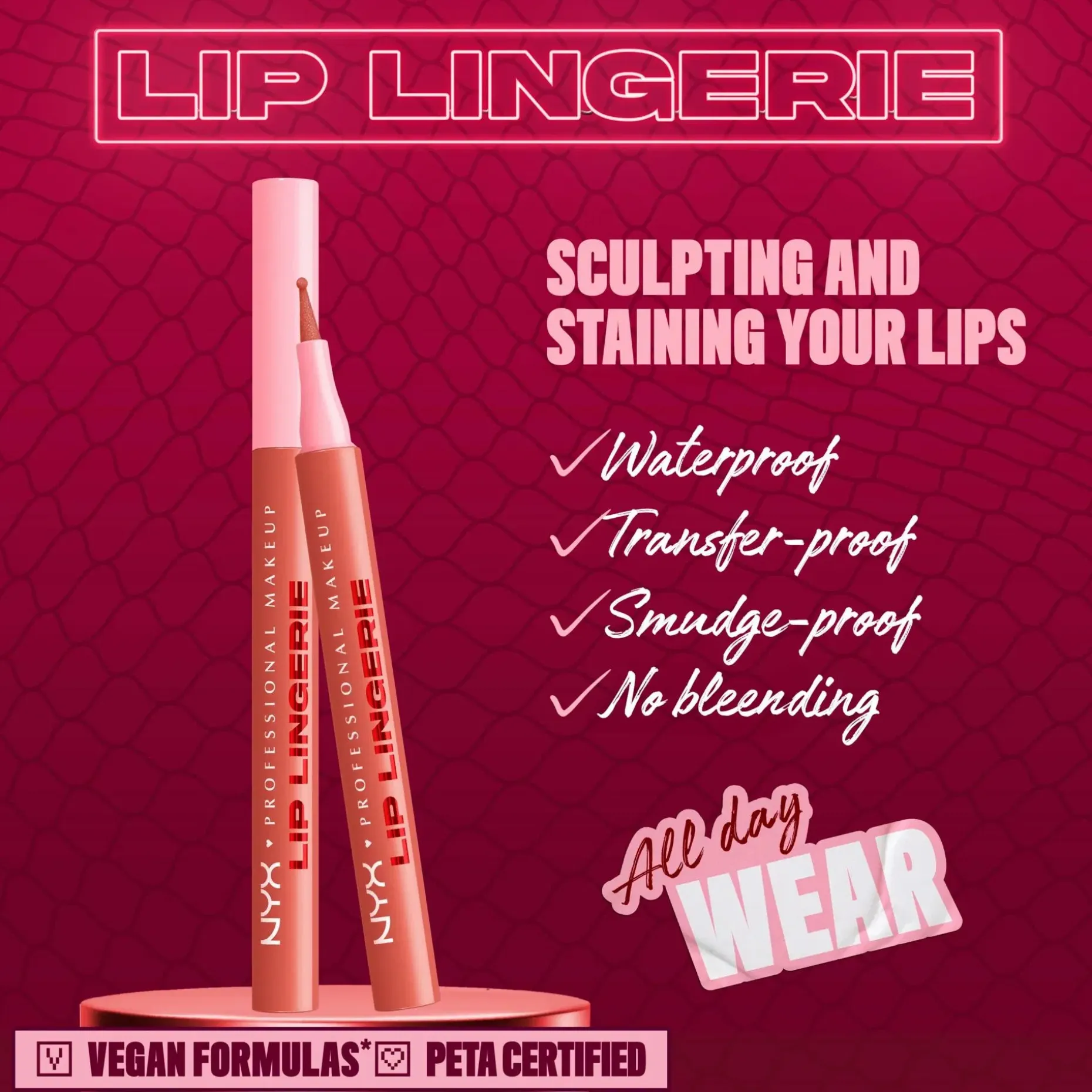 NYX Professional Makeup Lip Lingerie Liner Stain -huultenrajauskynä 1 ml
