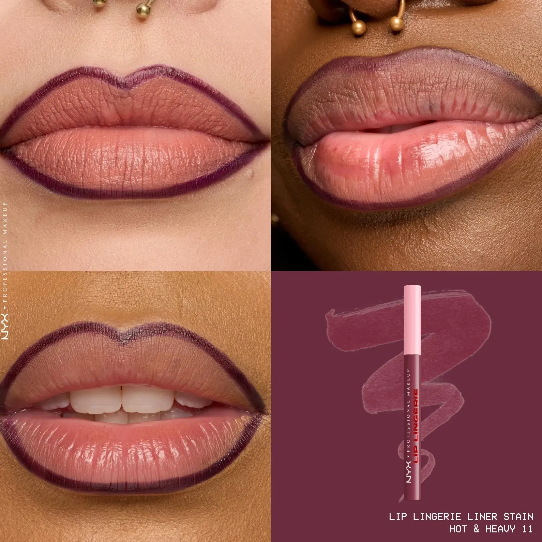 NYX Professional Makeup Lip Lingerie Liner Stain -huultenrajauskynä 1 ml