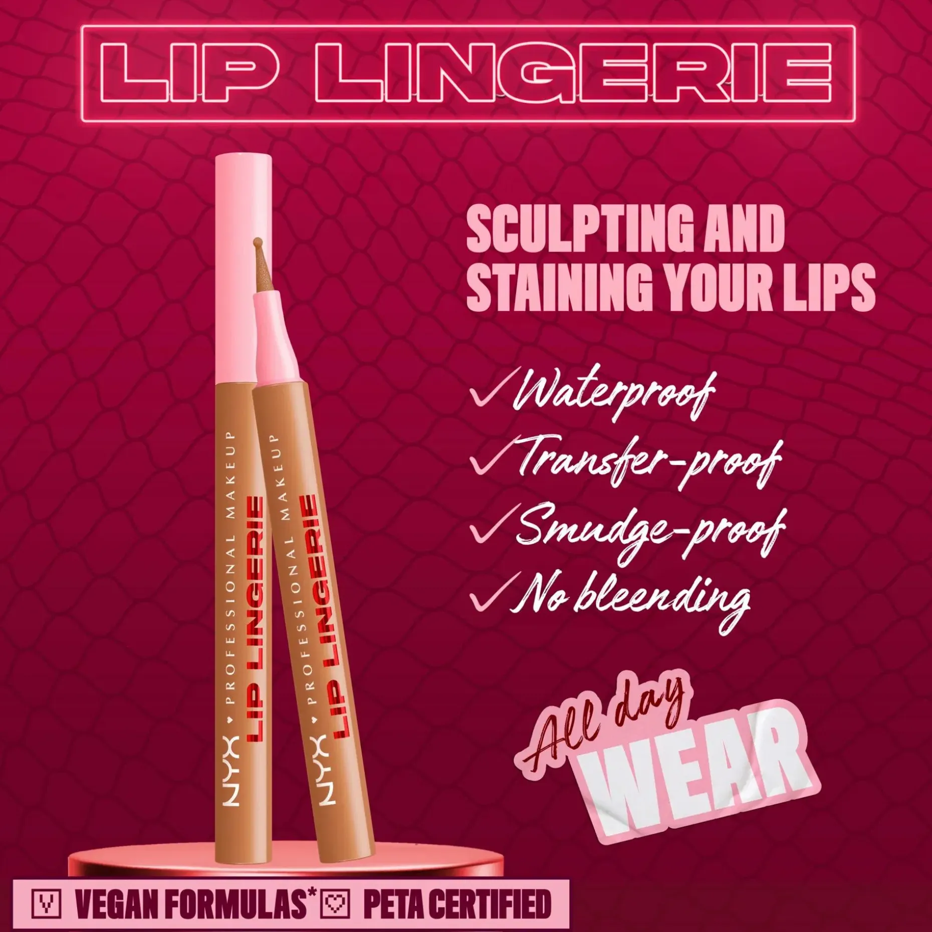 NYX Professional Makeup Lip Lingerie Liner Stain -huultenrajauskynä 1 ml