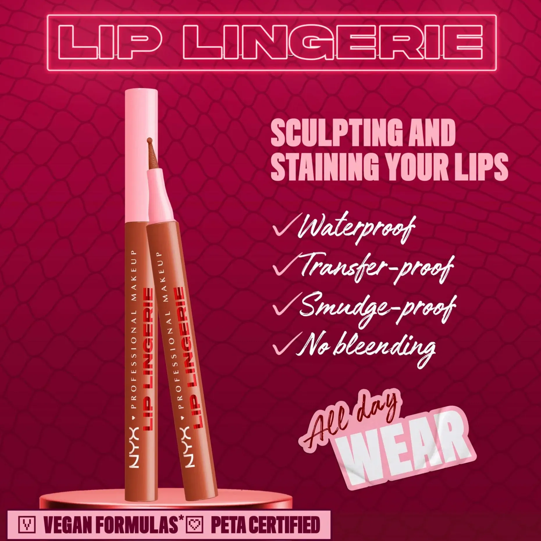 NYX Professional Makeup Lip Lingerie Liner Stain -huultenrajauskynä 1 ml