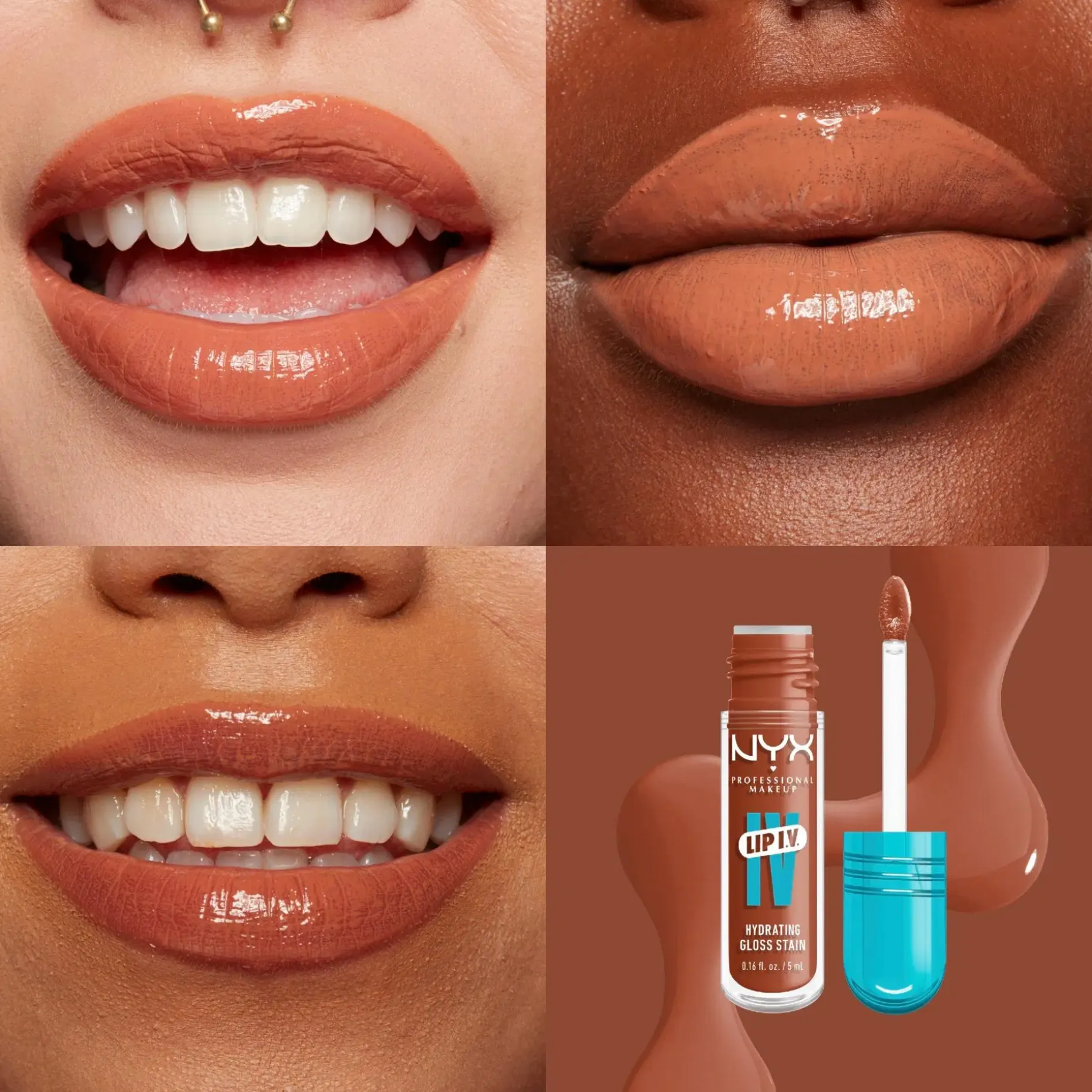 NYX Professional Makeup Lip I.V. Hydrating Gloss Stain huulikiilto 5 ml