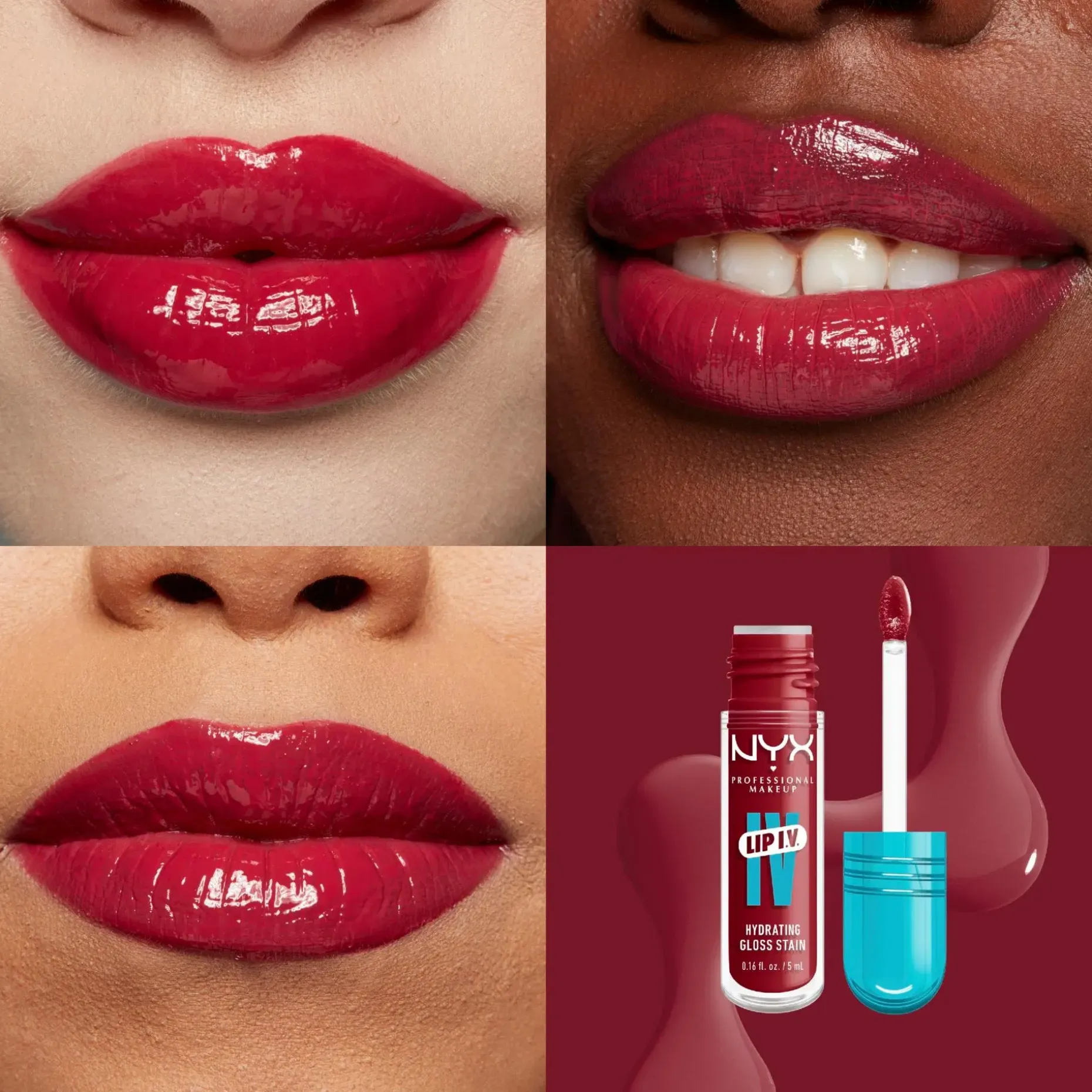 NYX Professional Makeup Lip I.V. Hydrating Gloss Stain huulikiilto 5 ml