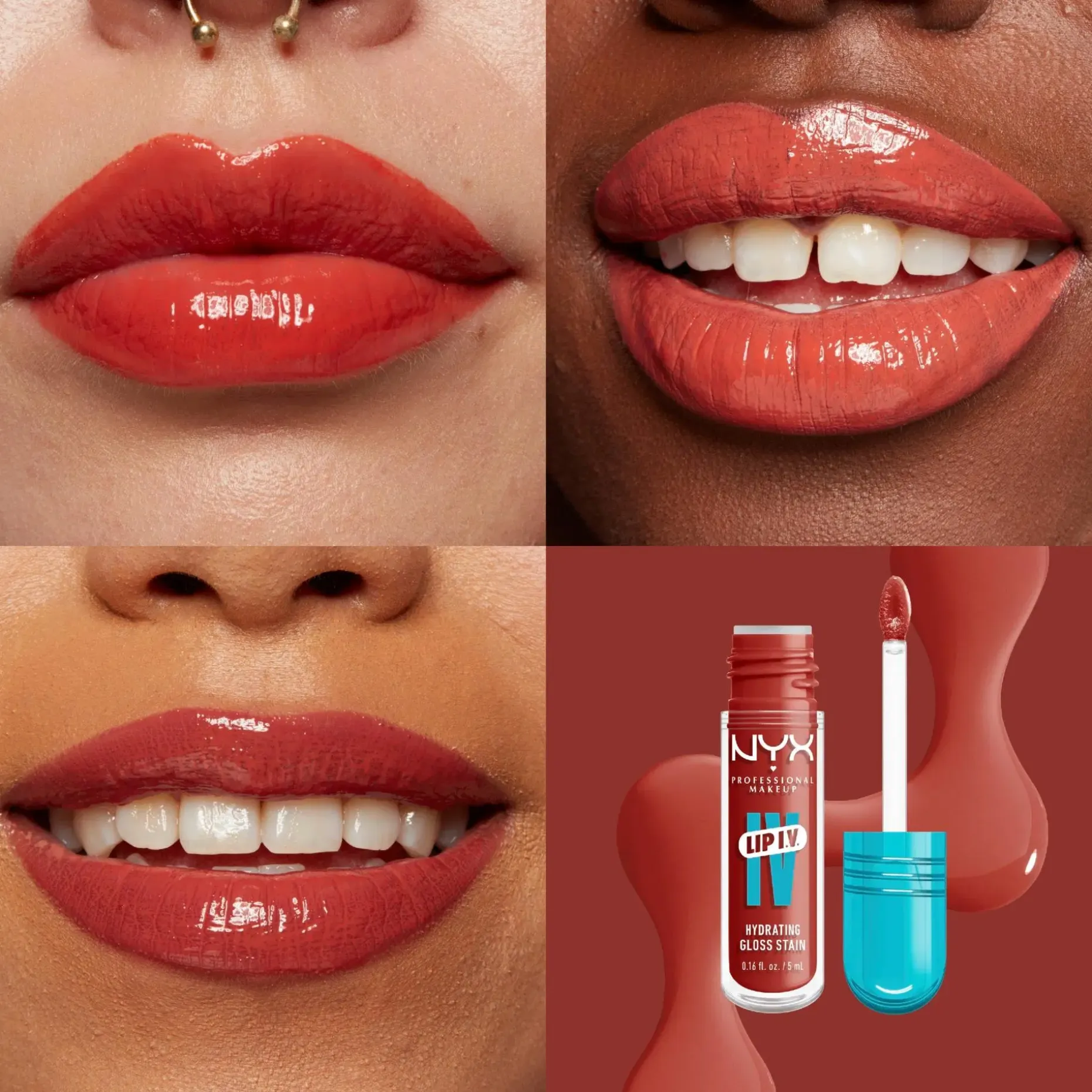NYX Professional Makeup Lip I.V. Hydrating Gloss Stain huulikiilto 5 ml