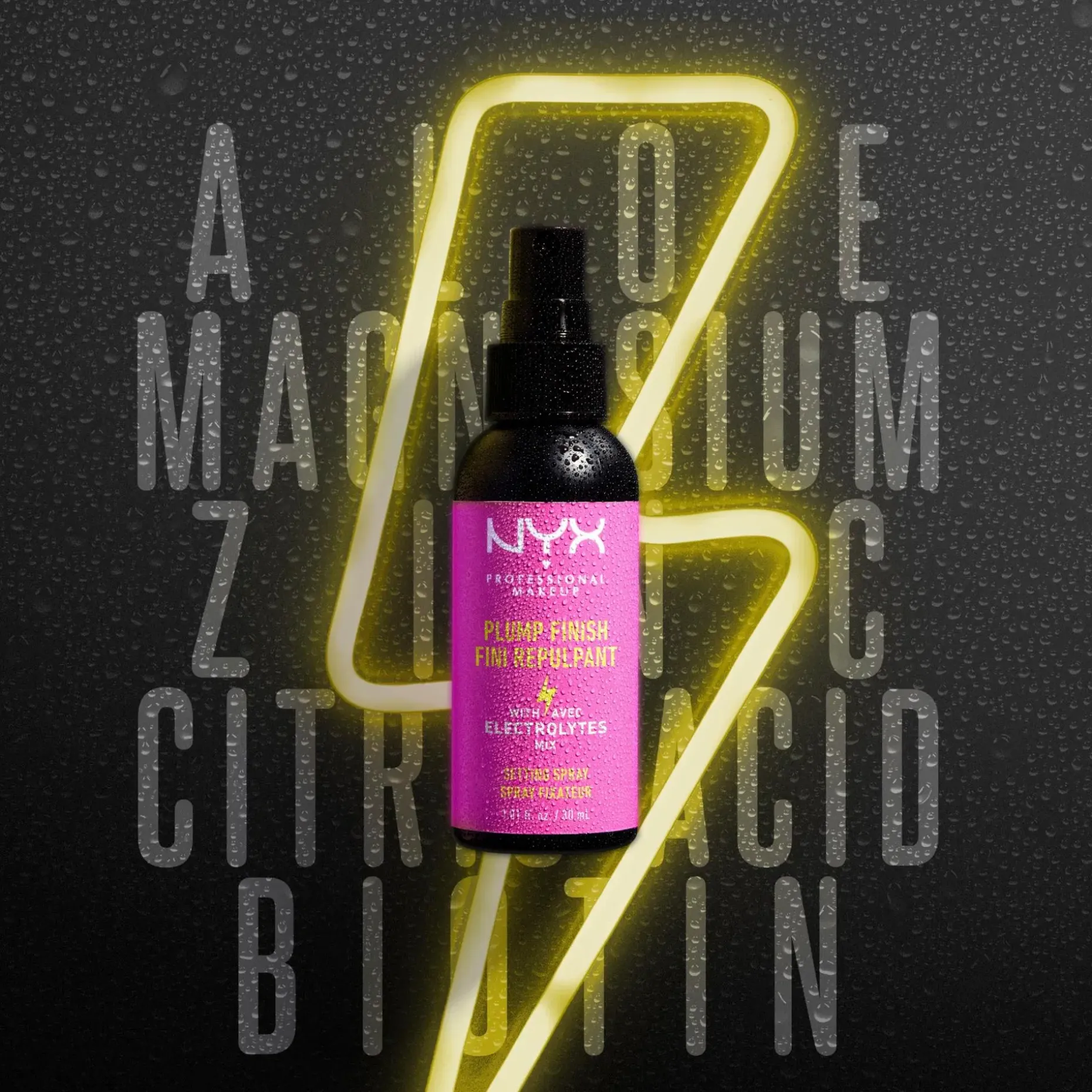 NYX Professional Makeup Plump Finish Setting Spray meikinkiinnityssuihke 60 ml