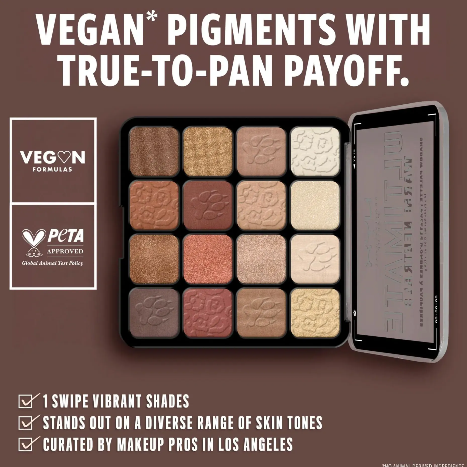 NYX Professional Makeup Ultimate Shadow Palette -luomiväripaletti 05W Warm Neutrals 13,28 g