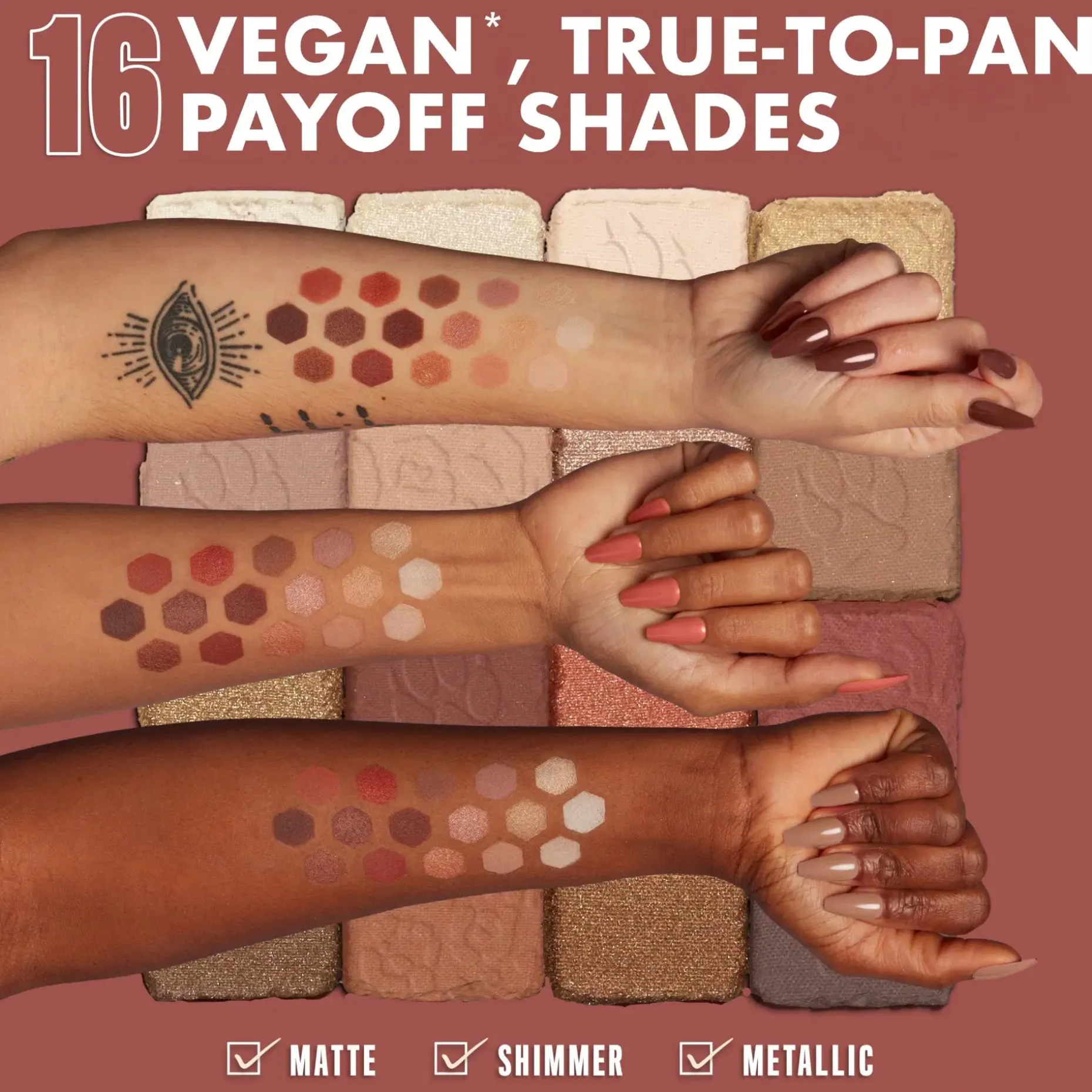 NYX Professional Makeup Ultimate Shadow Palette -luomiväripaletti 05W Warm Neutrals 13,28 g