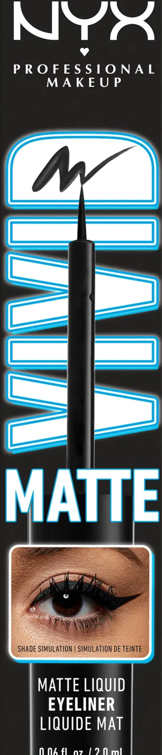 NYX Professional Makeup Vivid Matte Liquid Liner silmänrajauskynä 2 ml