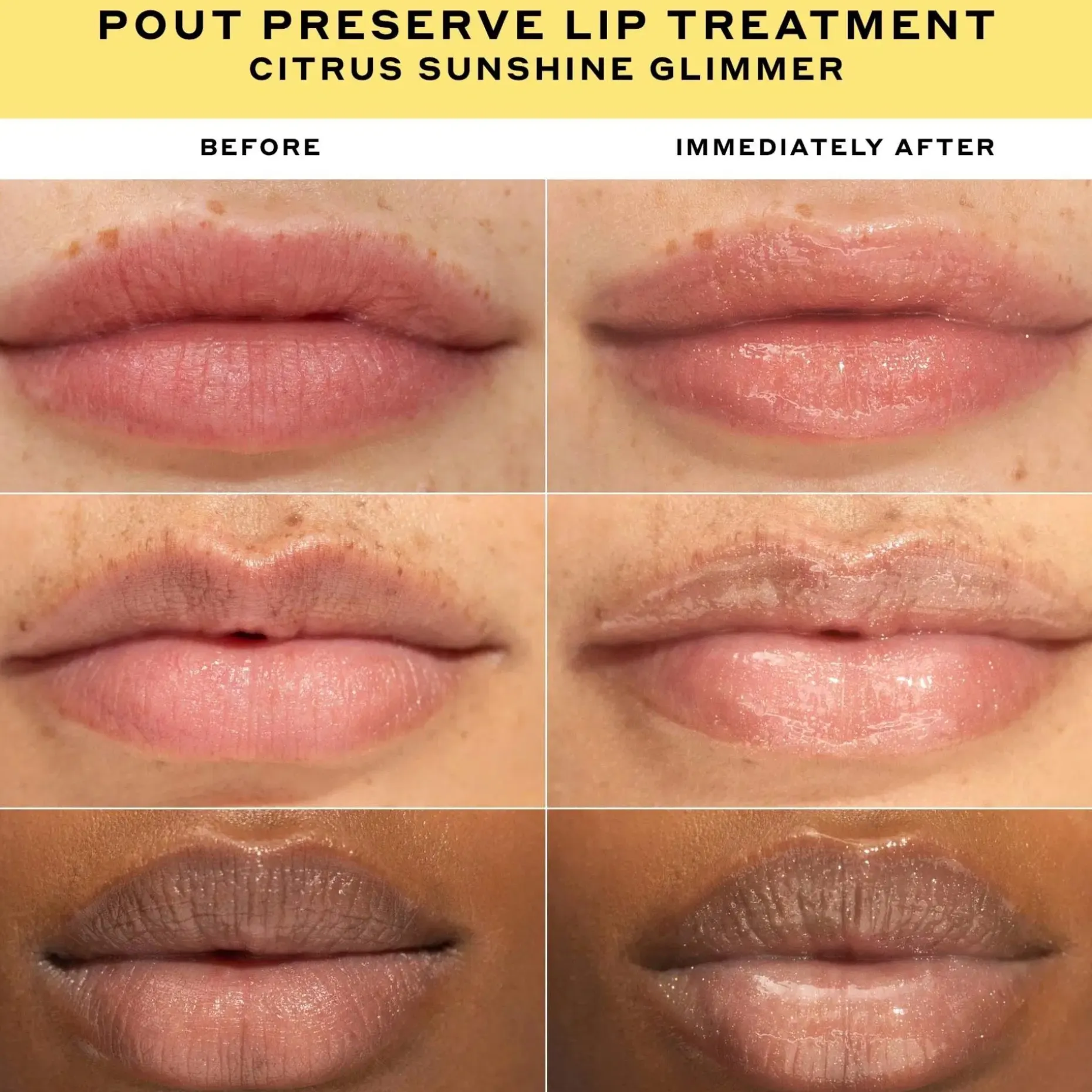 Ole Henriksen Pout preserve Glimmer lip treatment Citrus Sunshine huulivoide 12ml