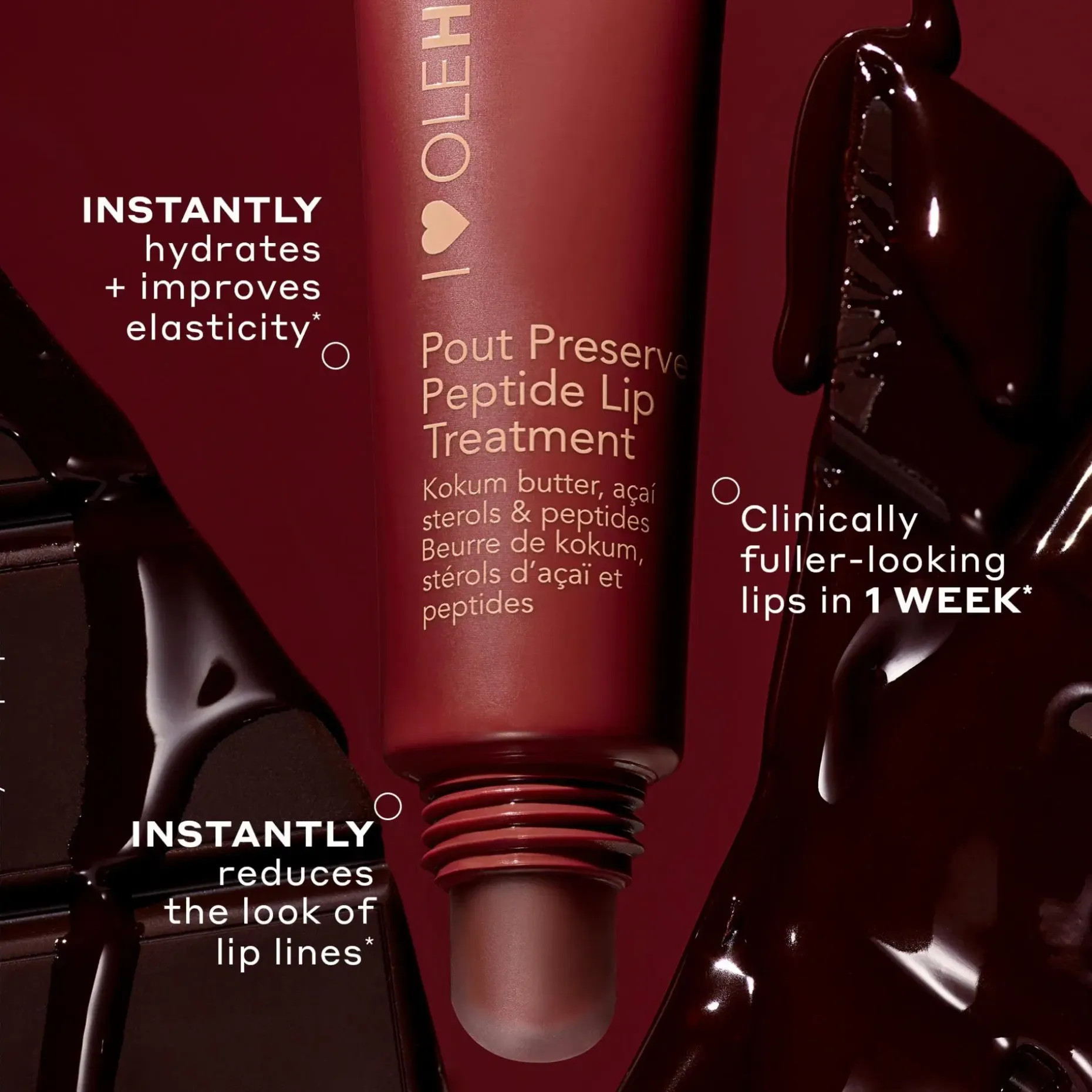 OleHenriksen Pout Preserve Lip Treatment Cocoa Creme makuhuulivoide 12 ml