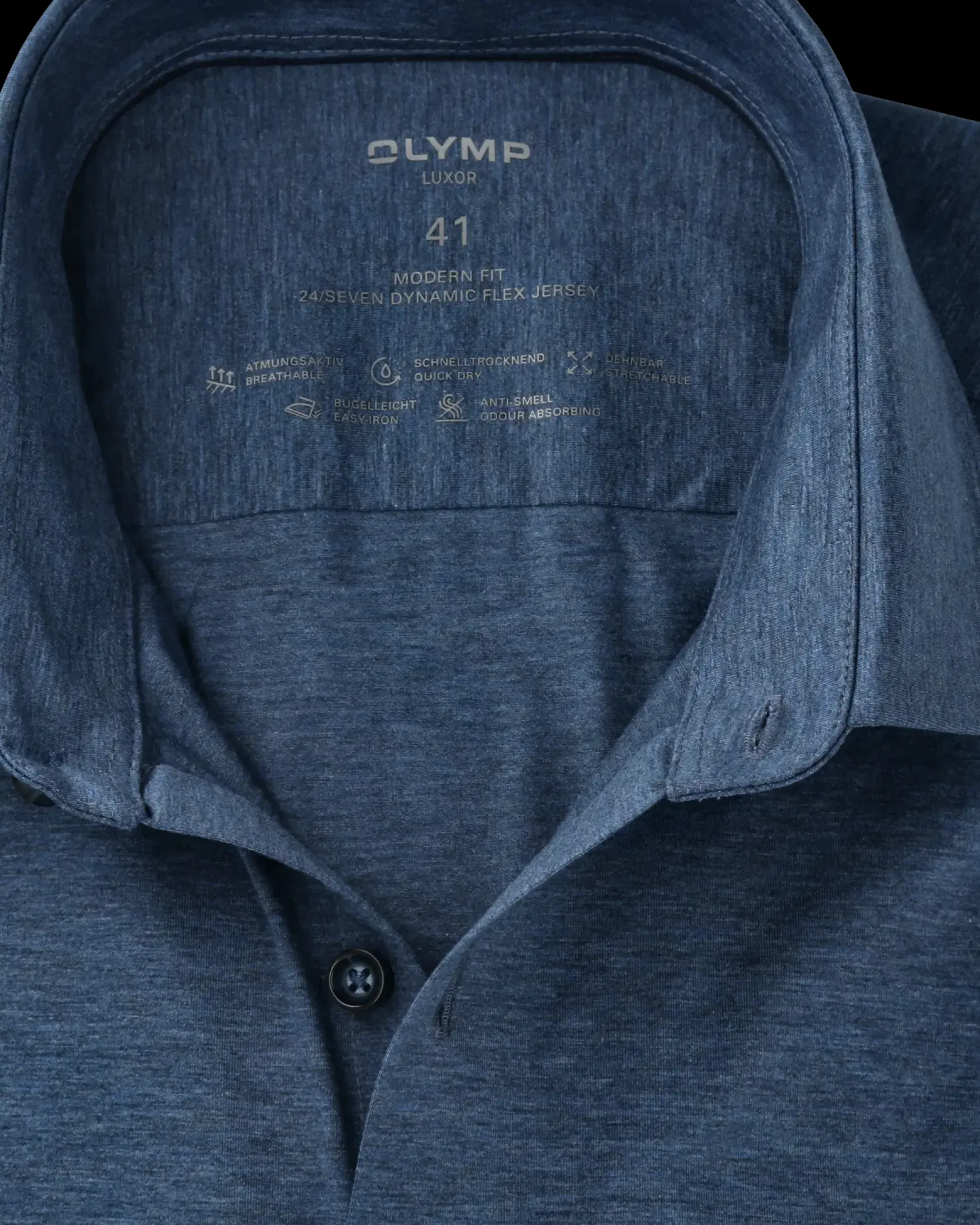 Olymp Luxor Modern Fit Jersey kauluspaita