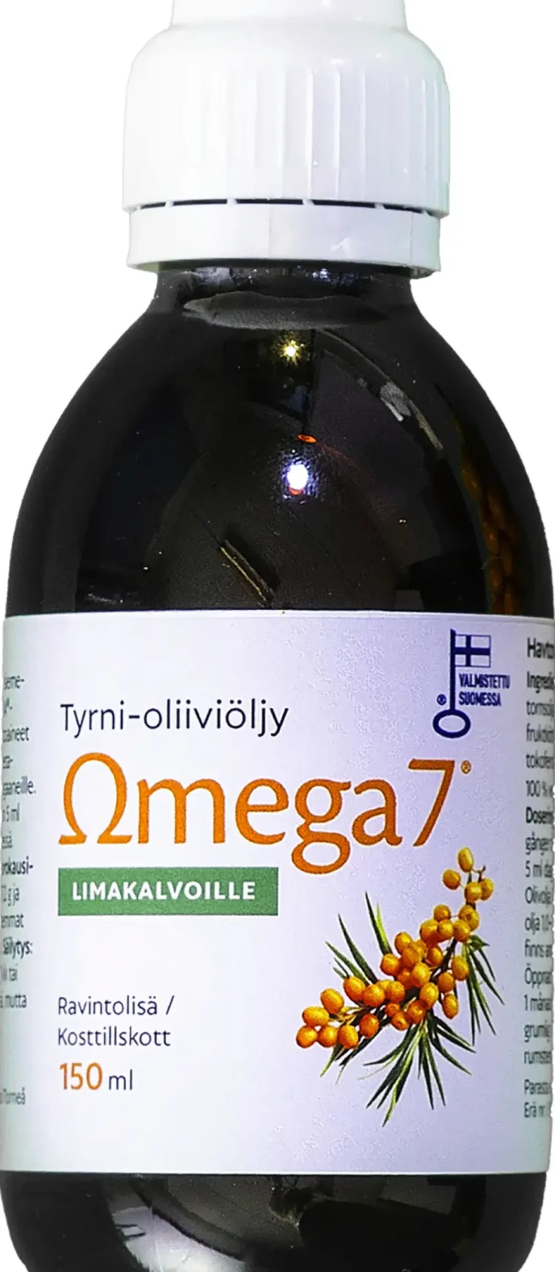 Omega7 SBA24® Tyrni-oliiviöljy Limakalvoille 150 ml