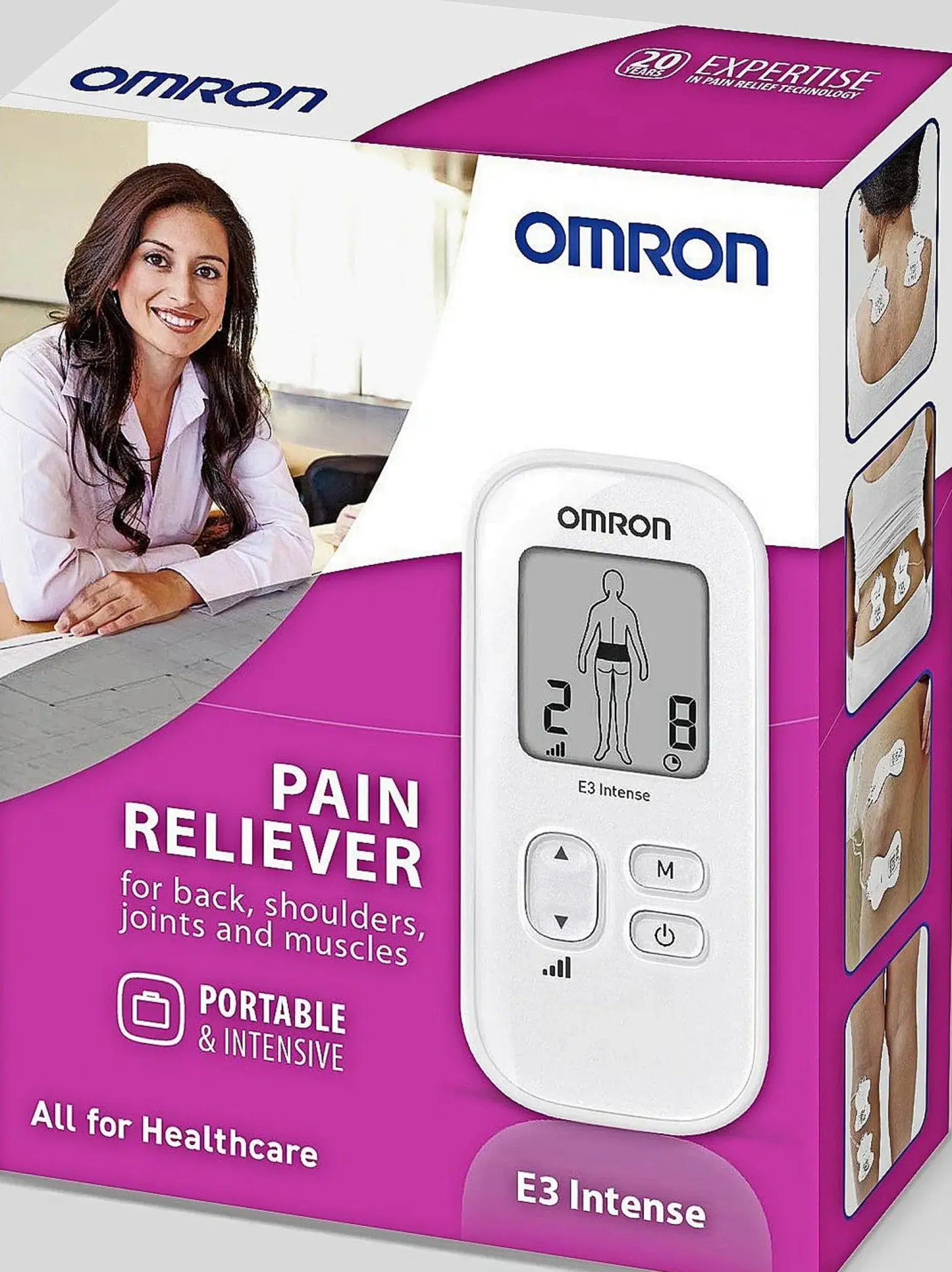 Omron E3 Intense kivunlievittäjä HV-F021EW