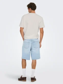 Only & Sons Onskian seersucker t-paita