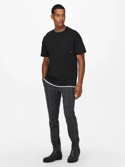 Only & Sons Onsmark slim check housut