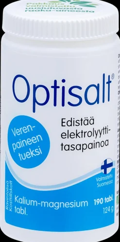 Optisalt kalium-magnesiumtabletti 190 tabl