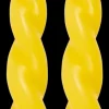 Pentik Kierre kruunukynttilä 28 cm 2 kpl/pkt, keltainen