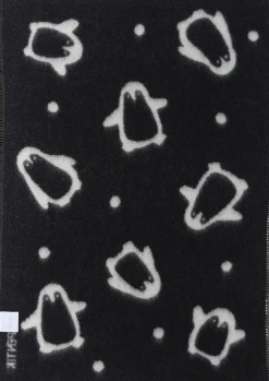Pentik Pingviini torkkupeitto 60x90 cm musta