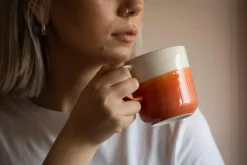 Pentik Tuntu muki 0,35 l, oranssi vaaleanpunainen